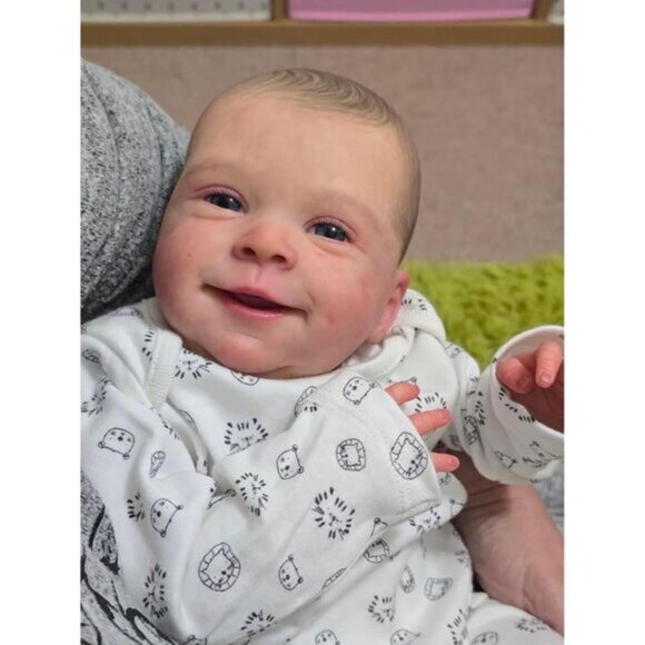 18 Inch Reborn Baby Dolls Real Life Newborn Baby Dolls Silicone Full Body Boy - Picture 3 of 5